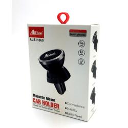 Автомобильный магнитный держатель ALLISON ALS-H360 в воздуховод Black
