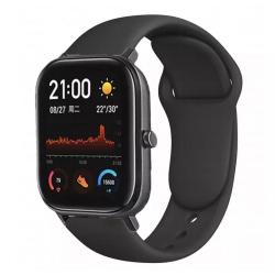 Браслет для смарт часов Xiaomi Amazfit BIP с кнопкой (ширина 20 mm) #18 Black