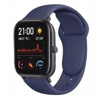 Браслет для смарт часов Xiaomi Amazfit BIP с кнопкой (ширина 20 mm) #03 Midnight Blue