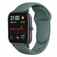 Браслет для смарт часов Xiaomi Amazfit BIP с кнопкой (ширина 20 mm) #05 Pine Green
