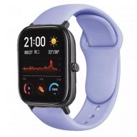 Браслет для смарт часов Xiaomi Amazfit BIP с кнопкой (ширина 20 mm) #07 Lilac