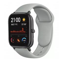 Браслет для смарт часов Xiaomi Amazfit BIP с кнопкой (ширина 20 mm) #14 Gray