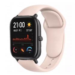Браслет для смарт часов Xiaomi Amazfit BIP с кнопкой (ширина 20 mm) #21 Powder Sand
