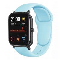 Браслет для смарт часов Xiaomi Amazfit BIP с кнопкой (ширина 20 mm) #12 Emerald Green