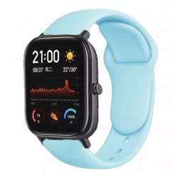 Браслет для смарт часов Xiaomi Amazfit BIP с кнопкой (ширина 20 mm) #12 Emerald Green