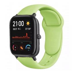 Браслет для смарт часов Xiaomi Amazfit BIP с кнопкой (ширина 20 mm) #24 Green