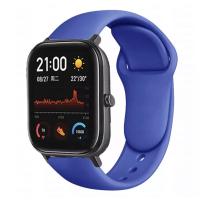 Браслет для смарт часов Xiaomi Amazfit BIP с кнопкой (ширина 20 mm) #25 Royal Blue