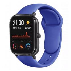 Браслет для смарт часов Xiaomi Amazfit BIP с кнопкой (ширина 20 mm) #25 Royal Blue