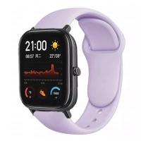 Браслет для смарт часов Xiaomi Amazfit BIP с кнопкой (ширина 20 mm) #29 Light Purple