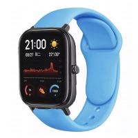 Браслет для смарт часов Xiaomi Amazfit BIP с кнопкой (ширина 20 mm) #11 Blue