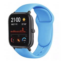 Браслет для смарт часов Xiaomi Amazfit BIP с кнопкой (ширина 20 mm) #11 Blue