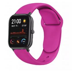 Браслет для смарт часов Xiaomi Amazfit BIP с кнопкой (ширина 20 mm) #10 Barbie Powder