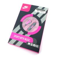 Наушники Nike AY-101 + mic Pink