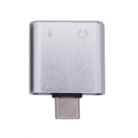 Переходник / Адаптер наушников Type C to Type C + 3.5mm Silver