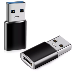 Переходник USB-AM to Type C Black