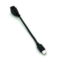 OTG переходник Plastic Type C to USB-AF Black