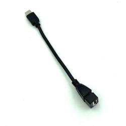 OTG переходник Plastic Type C to USB-AF Black