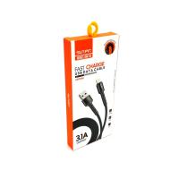 Дата кабель Sunpin DM-03 Lightning 3.1A Black 