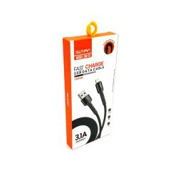 Дата кабель Sunpin DM-03 Lightning 3.1A Black 