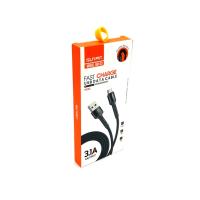 Дата кабель Sunpin DM-03 Micro USB 3.1A Black 