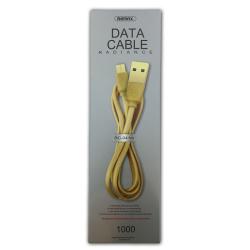 Дата кабель Remax RC-041m Radiance micro USB Gold