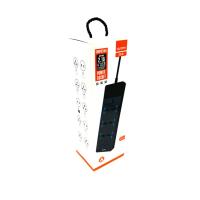 Сетевой удлинитель Sunpin OS-05 6 розеток/2.0m/3000W/16A + 4USB (5V/2.1A) Black