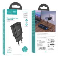 Сетевое ЗУ HOCO C88A Glorious (5V/2.4A/2 USB) Black