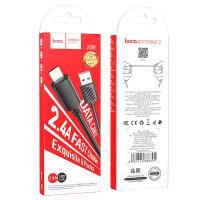 Дата кабель HOCO X88 Lightning 2.4A 1m Black