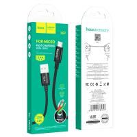 Дата кабель HOCO X89 Micro USB 2.4A 1m Black