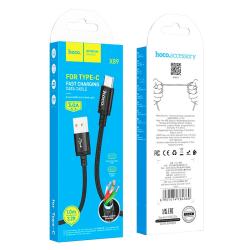 Дата кабель HOCO X89 Type C 3.0A 1m Black