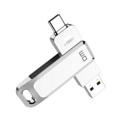 USB Flash Drive 128Gb DM PD168 OTG USB3.1 Type C+USB Silver
