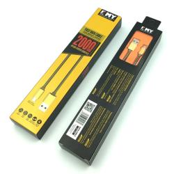 Дата кабель EMY MY-448 micro USB 2m Gold