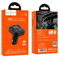 FM модулятор Hoco E87 Bluetooth + Fast Charger + PD Black