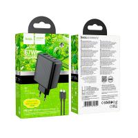 Сетевое ЗУ HOCO CS27A 67W 3A 1 USB + 3 PD + кабель TC-TC Black
