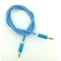 Кабель AUX A-002 плетенный круглый Blue (тех. упаковка)