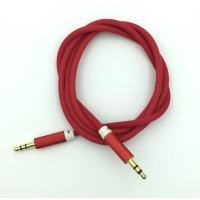 Кабель AUX A-002 плетенный круглый Red (тех. упаковка)