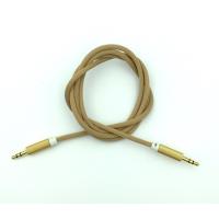 Кабель AUX A-002 плетенный круглый Gold (тех. упаковка)