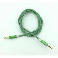 Кабель AUX A-002 плетенный круглый Green (тех. упаковка)