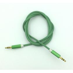 Кабель AUX A-002 плетенный круглый Green (тех. упаковка)