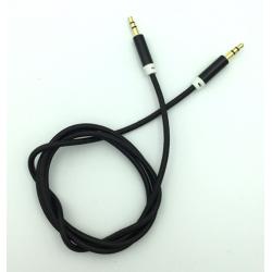 Кабель AUX A-003 плетенный круглый Black (тех. упаковка)