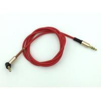 Кабель AUX A-004 силиконовый угловой круглый Red (тех. упаковка)