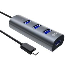 HUB USB3.0 DM CHB010 4 USB Metal Type C 30cm Black