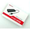 HUB USB2.0 DM CHB006 4 USB Plastic USB-A 30cm Black