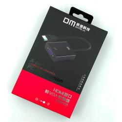 Переходник HDMI to VGA DM CHB020 Plastic 15 cm Black