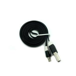 Дата кабель FLAT iPhone 5 1m Black (тех. упаковка)