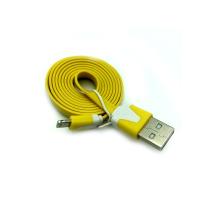 Дата кабель FLAT iPhone 5 1m Yellow (тех. упаковка)