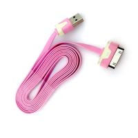 Дата кабель FLAT iPhone 4 1m Pink (тех. упаковка)