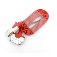 Дата кабель FLAT iPhone 4 1m Red (тех. упаковка)