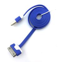 Дата кабель FLAT iPhone 4 1m Blue (тех. упаковка)