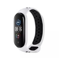 Браслет Nike  для смарт часов Mi Band 5 White_Black